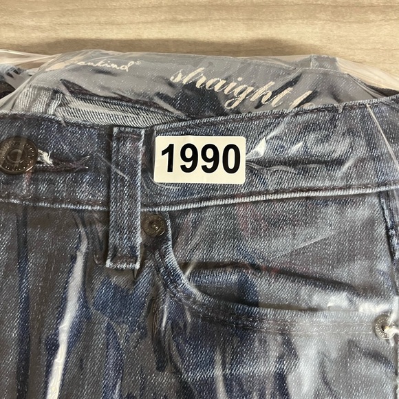 7 For All Mankind Straight Leg Cropped Jeans Womens 24 Stretch Cute Frayed 1990 - Picture 10 of 10